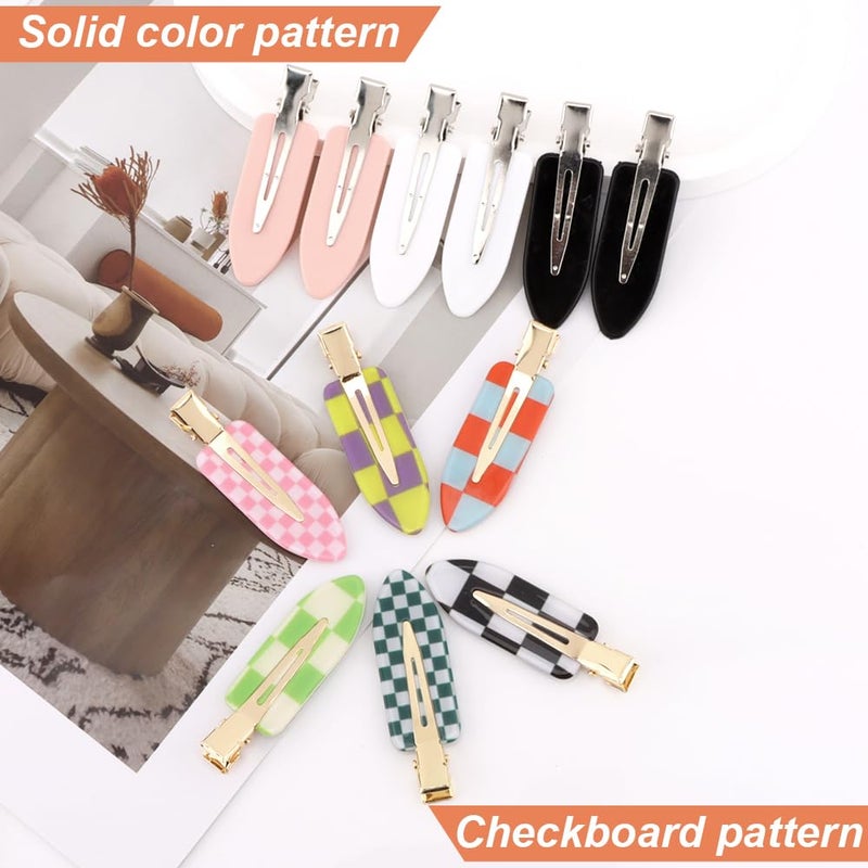 Exacoo 12pcs No bend hair clips, No dent Creaseless hair clips for Styling, Bangs, Makeup Application,No Crease Hair Barrette for Women Girls - Image 3